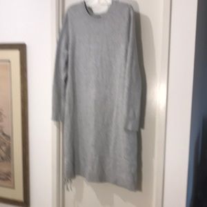 Talbots gray sweater dress.